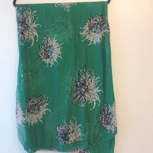 Carolina Herrera Green Flower Print Shall